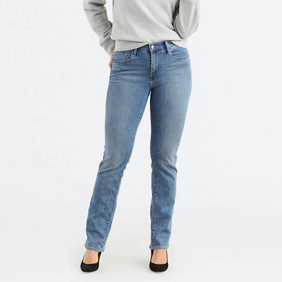 Levi’s Classic 505 Mid Rise Dark Wash Straight Jeans 30 In Inseam 12 Medium - Picture 3 of 16